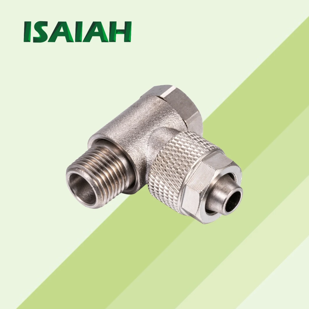 Hot Selling Low Price Fast Tightening Push on Pneumatic Fittings Brass Air Connectors