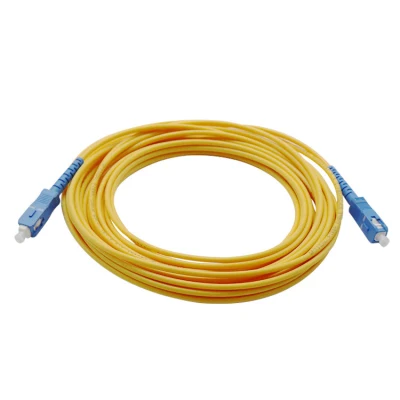 Prezzo del ponticello patch cord in fibra PVC LSZH simplex monomodale SC di alta qualità a bassa perdita di inserzione