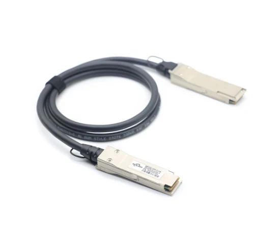 Dac Qsfp-Dd da 200 g Cavo a collegamento diretto Qsfp28 da 200 g a 2 x 100 g Cavo Twinax in rame passivo da 200 g