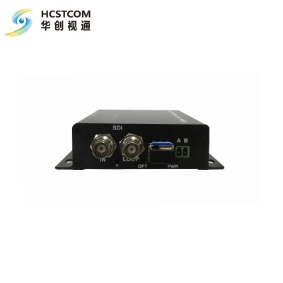 Ricetrasmettitore video SDI 1CH 12g/6g/3G/HD/UHD con loop out per convertitore in fibra ottica